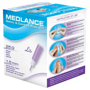 MEDLANCE plus Lite - 25G x 1,5 mm, 100 db